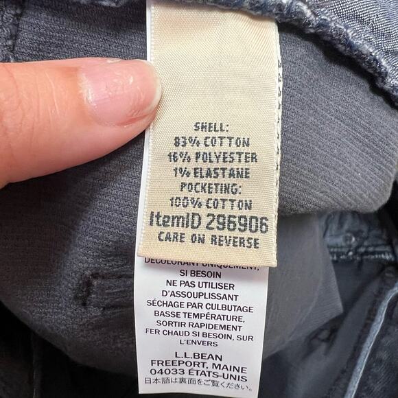 L.L. Bean Favorite Fit Gray Corduroy Straight Leg Pants Size 12 - Picture 3 of 5